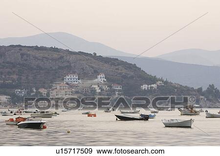 Stock Photo - Boat, Building, Day, Generic Location, Hillside. Fotosearch