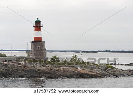 Boat, Day, Grass, Light House View Large Photo Image Stock Image - Boat, Day, Grass, Light House. Fotosearch