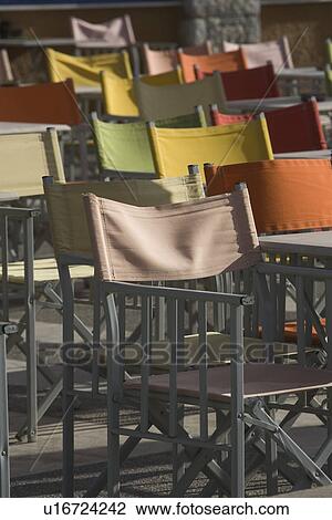 Stock Image - Chair, Empty, Day, Close-Up, Arrangement. Fotosearch
