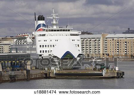 Picture - Building, Cruise Ship, Cloud, Building Structure, Anchored. Fotosearch