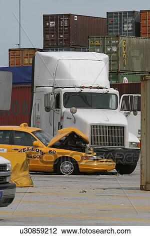 Stock Image - port, harbor, industry, cargo, storage, containers. Fotosearch