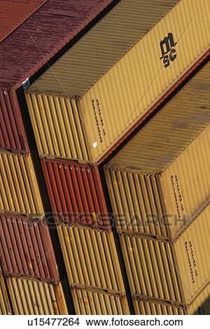 Picture - port, harbor, shipping, industry, storage, transportation. Fotosearch
