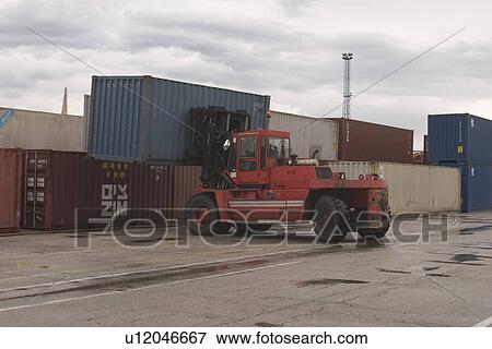Stock Photo - port, harbor, shipping, industry, cargo, storage. Fotosearch