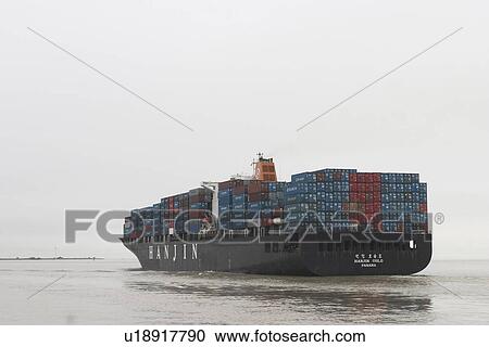 Stock Image - storage, pile, piled, outdoors, sea, floating. Fotosearch