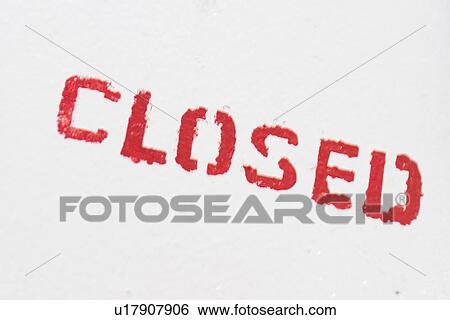 Stock Photograph - barricade, barrier, closed. Fotosearch