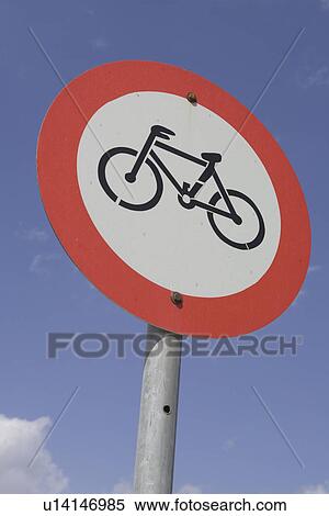 Stock Photography - Bicycle, Blue, Circle, Clear Sky, Close-Up. Fotosearch