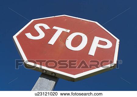 Stock Image - caution, close-up, advice. Fotosearch