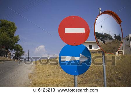 Stock Image - Blue Sky, Day, Directions, Way. Fotosearch