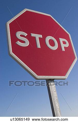 Stock Photo - caution, close-up, advice. Fotosearch