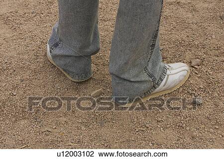 Stock Image - Close-Up, Day, Human Foot, Human Leg. Fotosearch