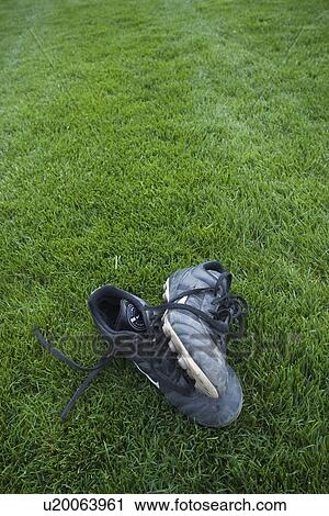 Stock Image - Shoes, Day, Grass, Green, Ground. Fotosearch