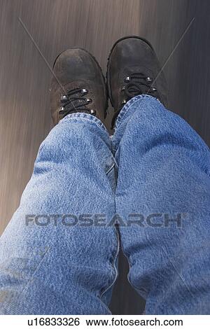 Stock Photograph - shoes, footwear, gear, outfit, attire, jeans. Fotosearch