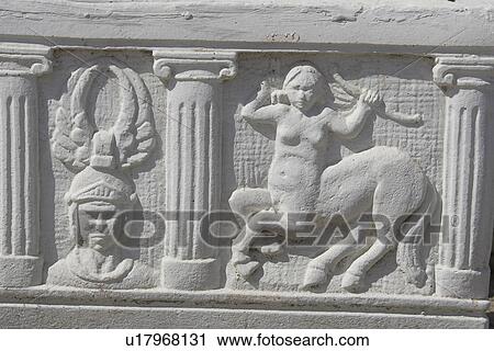 Stock Image - Carving, Close-Up, Column, Day, Female Likeness. Fotosearch