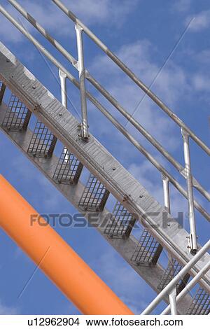 staircase, up, down, iron, ascending, descending View Large Photo Image Picture - staircase, up, down, iron, ascending, descending. Fotosearch