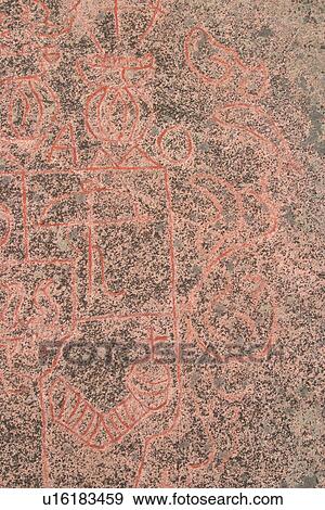 Stock Photo - rock, paintings, cave, petrography, petrology, appearance. Fotosearch