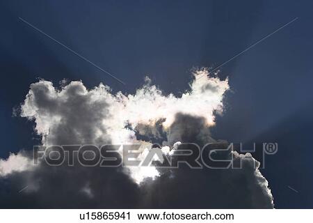 Stock Image - clouds, bright, cloud formation, climate, celestial body, atmosphere. Fotosearch