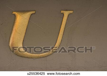 Stock Photography - letter, cut out, formed, stencil, language, script. Fotosearch