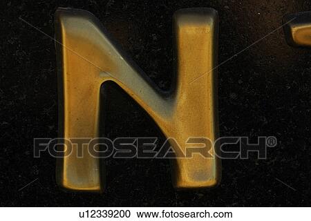 Stock Image - shape, letter, stencil, formed, cut out, alphabet. Fotosearch