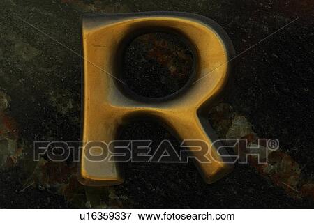 Stock Photo - shape, letter, stencil, formed, cut out, alphabet. Fotosearch