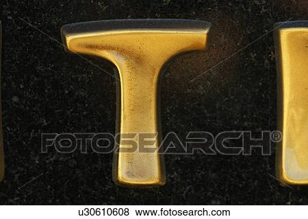 Stock Photo - shape, letter, stencil, formed, cut out, alphabet. Fotosearch