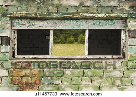 Stock Photo - Brick Wall, Close-Up, Construction, Day, Discolored. Fotosearch