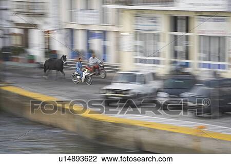Stock Image - Blurred Motion, Building Exterior, Building Structure, Day. Fotosearch