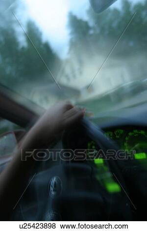 Stock Photo - indoors, interior, inside, car, automobile, transport. Fotosearch