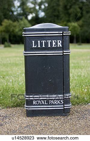 Stock Image - Black, Capital Letter, Day, Garbage Bin. Fotosearch