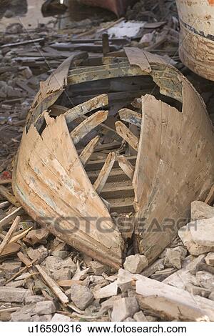 Boat, Damaged, Close-Up, Broken, Abandoned View Large Photo Image Stock Photograph - Boat, Damaged, Close-Up, Broken, Abandoned. Fotosearch
