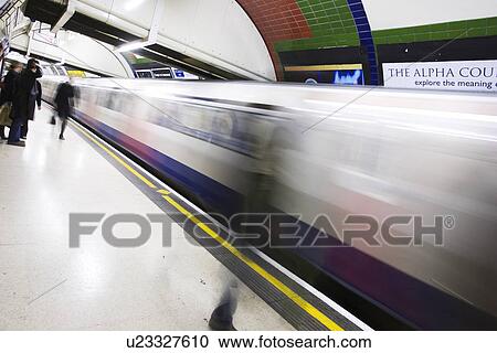 Stock Image - blurred, capital cities, city life, commuter, commuters. Fotosearch