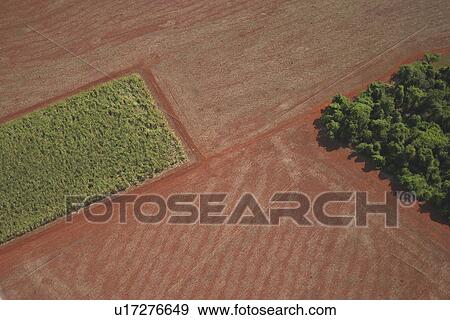 Stock Photo - agricultural land, agriculture, aerial view. Fotosearch