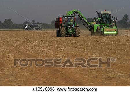 Stock Photo - outdoors, farm, farmland, field, ground, land. Fotosearch