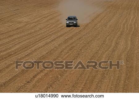 Stock Image - path, pathway, field, farm, farmland, plowed. Fotosearch