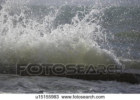 Stock Image - Breaking, Close-Up, Coast. Fotosearch