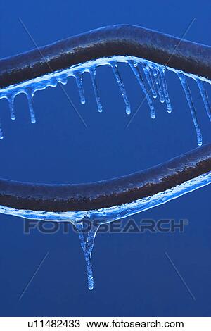 Stock Image - layer, thin, melting, surface, nature, freezing. Fotosearch