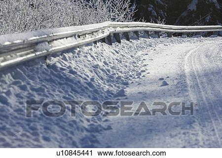 Stock Image - Cold, Covering, Day, Fence. Fotosearch