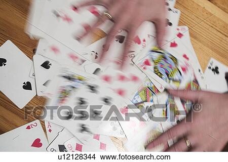 Picture - hands, playing cards, card, game. Fotosearch