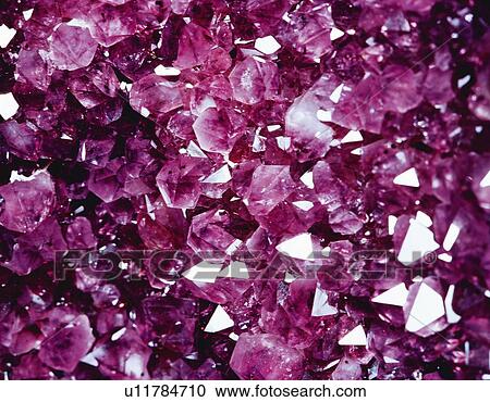 Stock Image - Photography of amethyst, Stone material, Close Up. Fotosearch