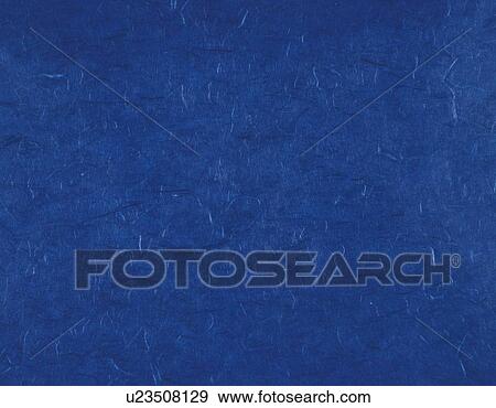 Stock Photo - Japanese paper colored blue, close up. Fotosearch
