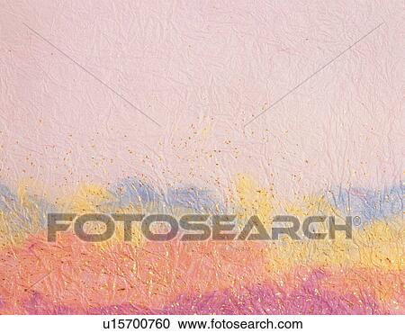 Stock Image - Japanese paper colored multicolor, close up. Fotosearch