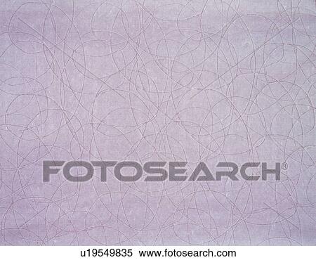 Stock Photography - Japanese paper colored purple with oval patterns, close up. Fotosearch