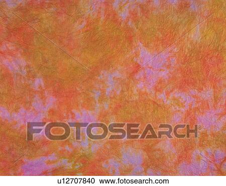 Stock Image - Japanese paper in marble pattern, close up. Fotosearch
