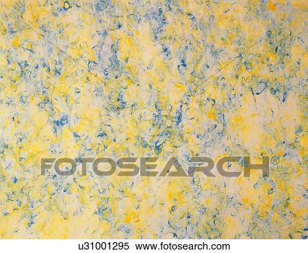 Stock Photography - Japanese paper in marble pattern, close up. Fotosearch