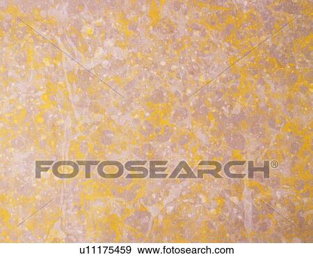 Stock Photo - Japanese paper in marble pattern with spots, close up. Fotosearch
