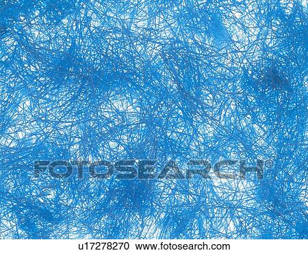Stock Image - Shredded blue papers. Fotosearch