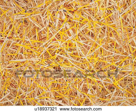 Stock Image - Shredded yellow papers. Fotosearch
