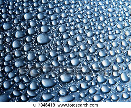 Close up of drops of water View Large Photo Image Stock Photo - Close up of drops of water. Fotosearch