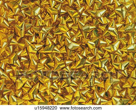 Mass of gold ribbons for wrapping View Large Photo Image Stock Image - Mass of gold ribbons for wrapping. Fotosearch