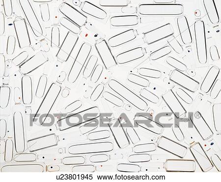Stock Photography - Mass of tiny bottles. Fotosearch