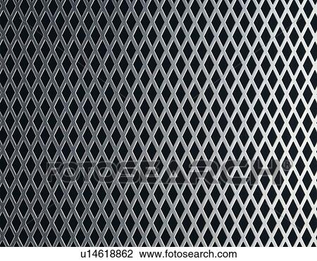 Stock Image - Mesh of metallic material. Fotosearch